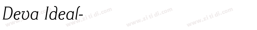 Deva Ideal字体转换